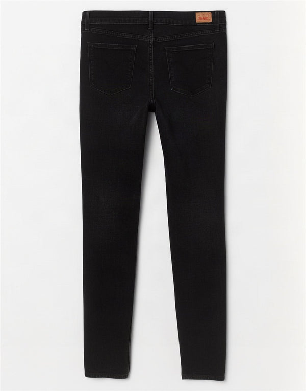 Женские джинсы скинни Levi's W32 L32, черный хлопок
