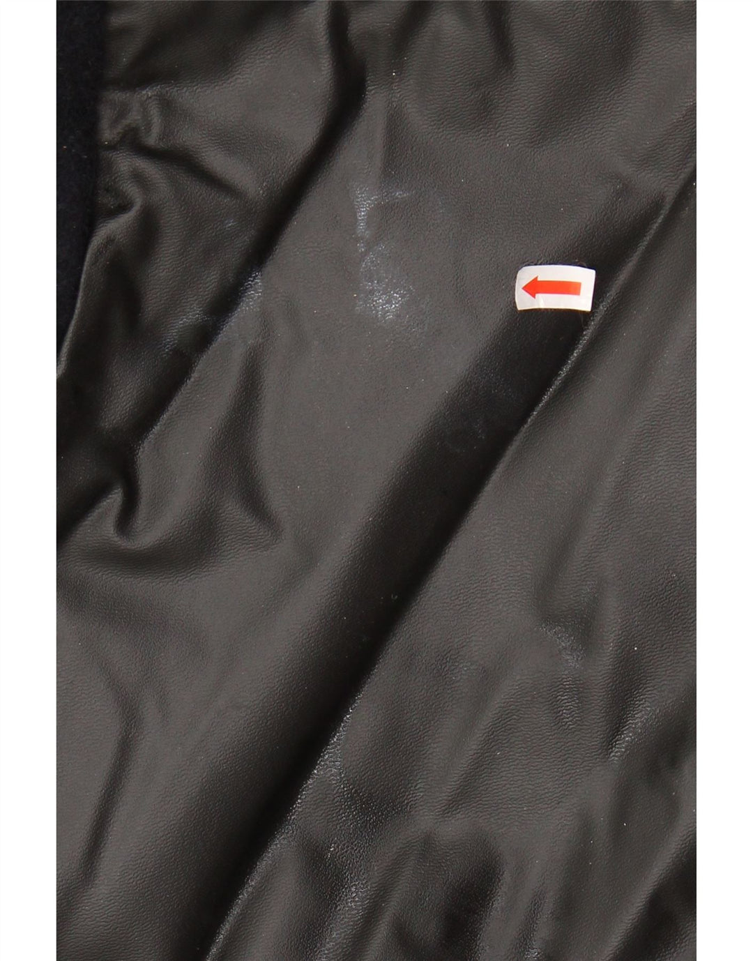 VINTAGE Мужское пальто свободного кроя IT 44 XS Темно-синий, шерсть с цветными блоками