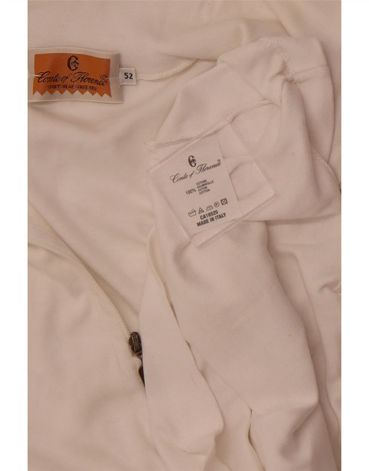 Женский спортивный пуловер с воротником на молнии CONTE OF FLORENCE Top IT 52 2XL Белый