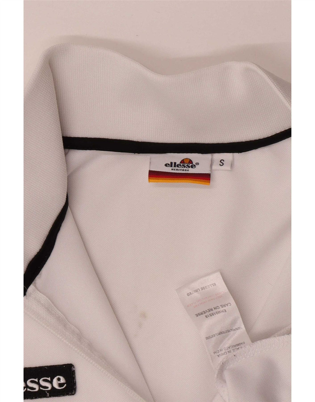 Мужской спортивный костюм Ellesse, верхняя куртка, маленький белый спортивный костюм из полиэстера