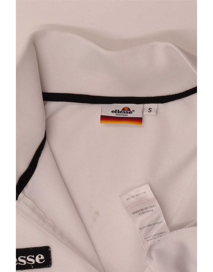 Мужской спортивный костюм Ellesse, верхняя куртка, маленький белый спортивный костюм из полиэстера
