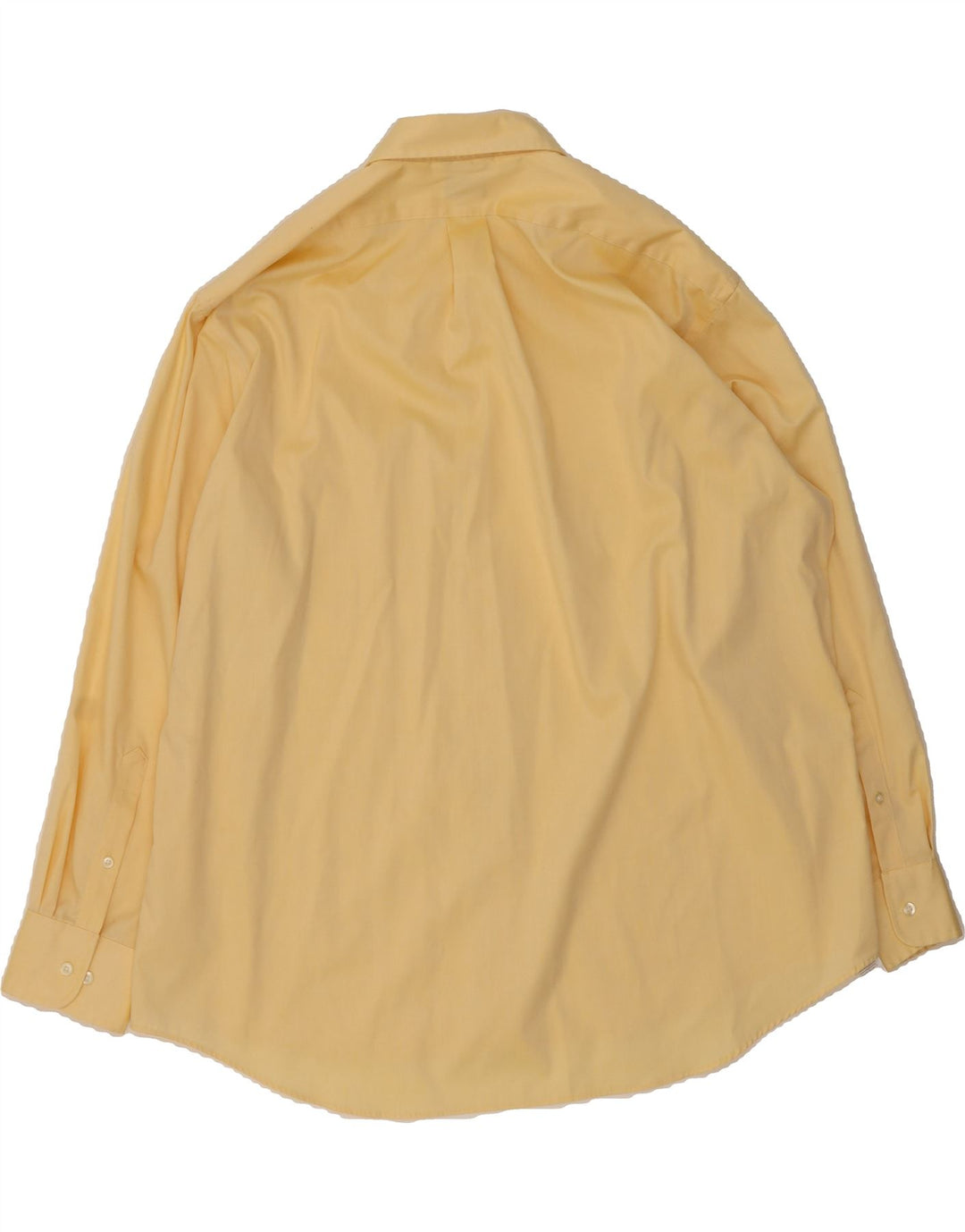 CHAPS Mens Classic Fit Shirt Size 18 1/2 2XL Yellow Vintage Chaps and Second-Hand Chaps from Messina Hembry 