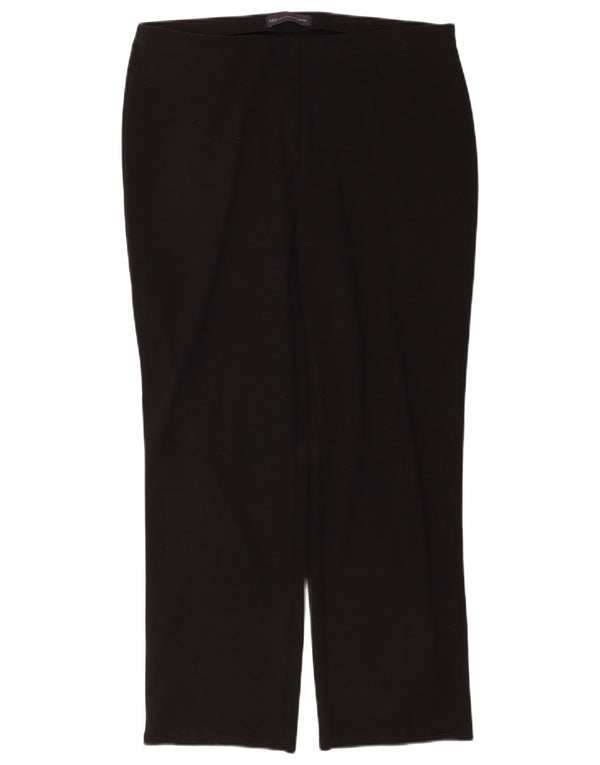Женские прямые повседневные брюки Marks & Spencer UK 14, большие W34 L28, черные