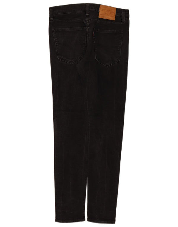 Мужские зауженные зауженные джинсы Levi's W32 L32, черный хлопок