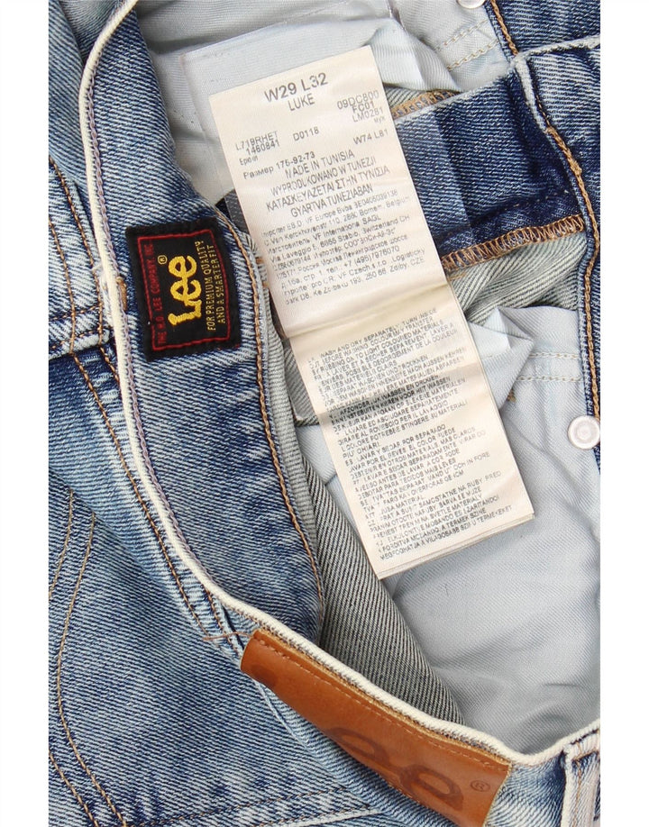 Мужские джинсы скинни LEE Luke W29 L32, синий хлопок