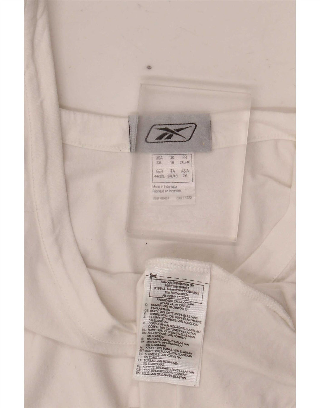 Женский жилет Reebok UK 18 XL, белый хлопок