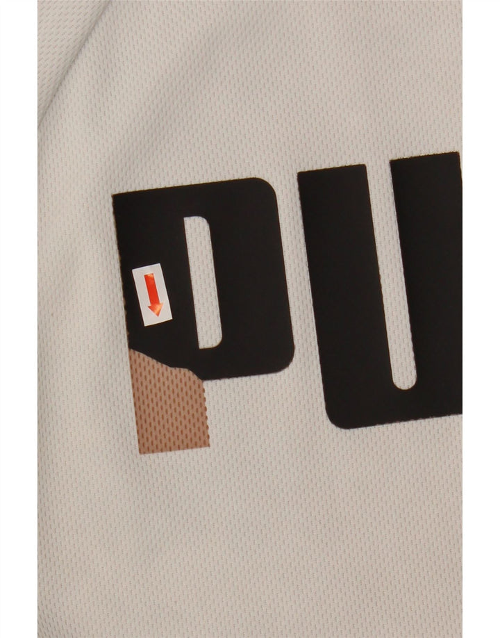 Мужской спортивный костюм с графическим рисунком Puma, большая белая полиэстеровая куртка