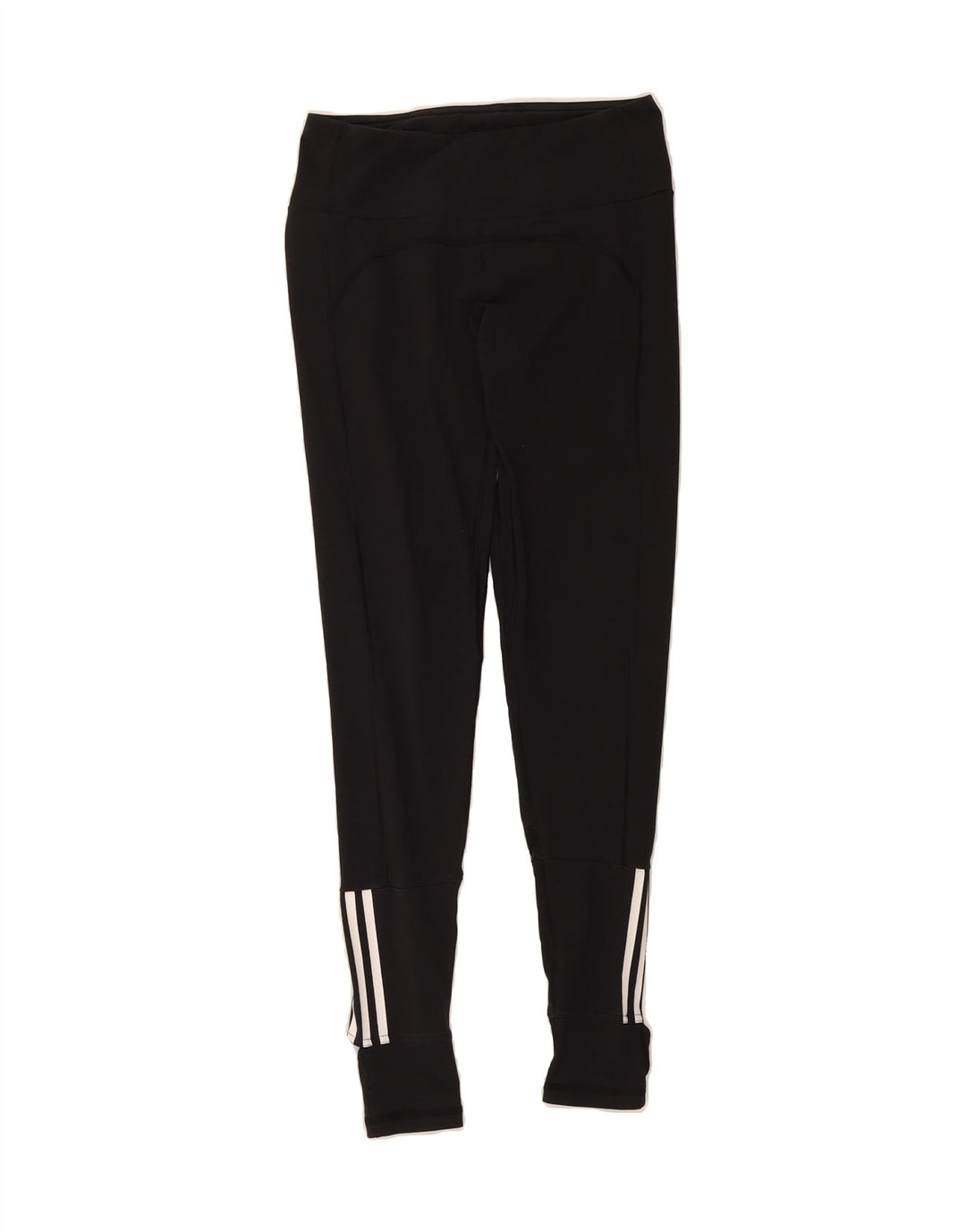 ADIDAS Womens Leggings UK 12/14 Medium Black Cotton Vintage Adidas and Second-Hand Adidas from Messina Hembry 
