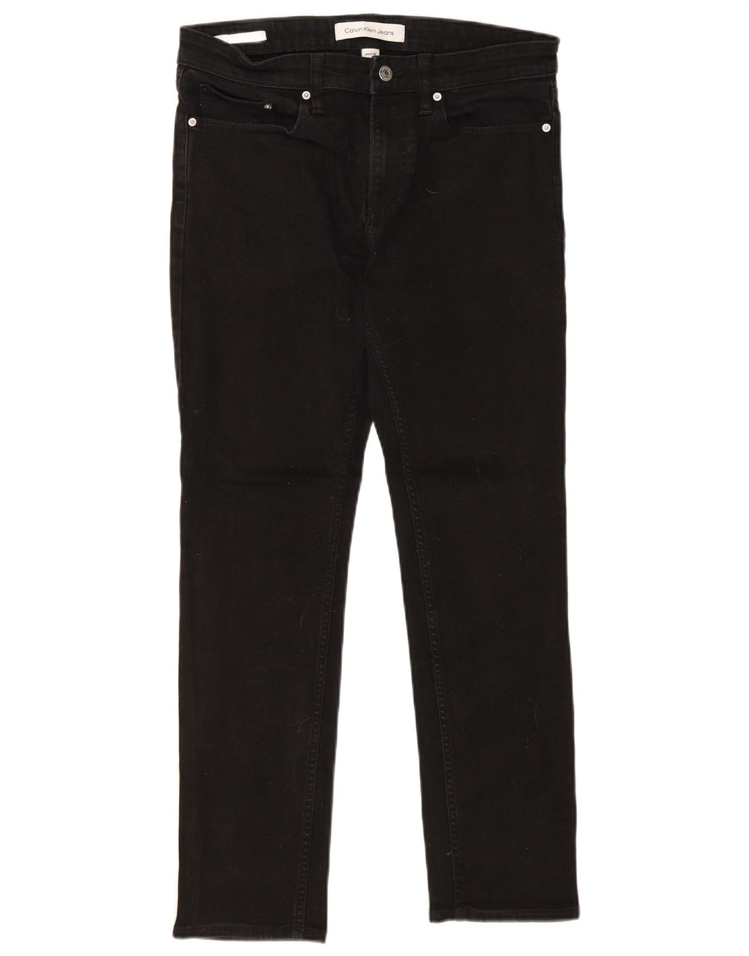 Мужские узкие джинсы Calvin Klein W31 L30, черный хлопок