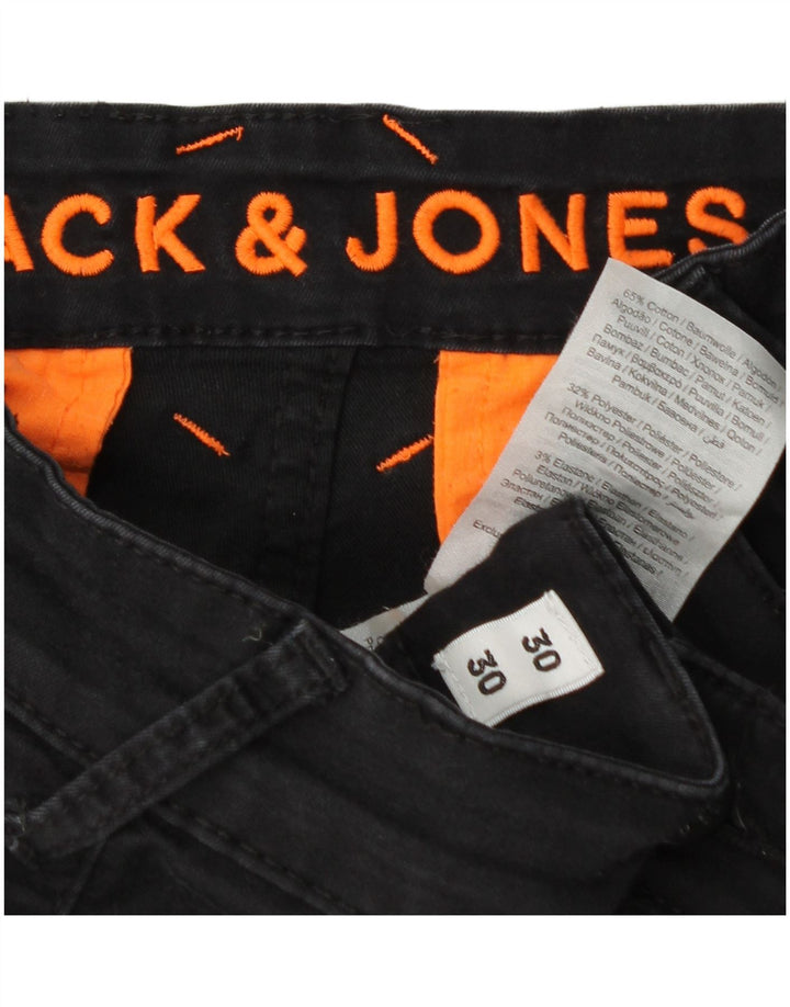 Мужские брюки карго Jack & Jones W30 L25 серые, хлопковые