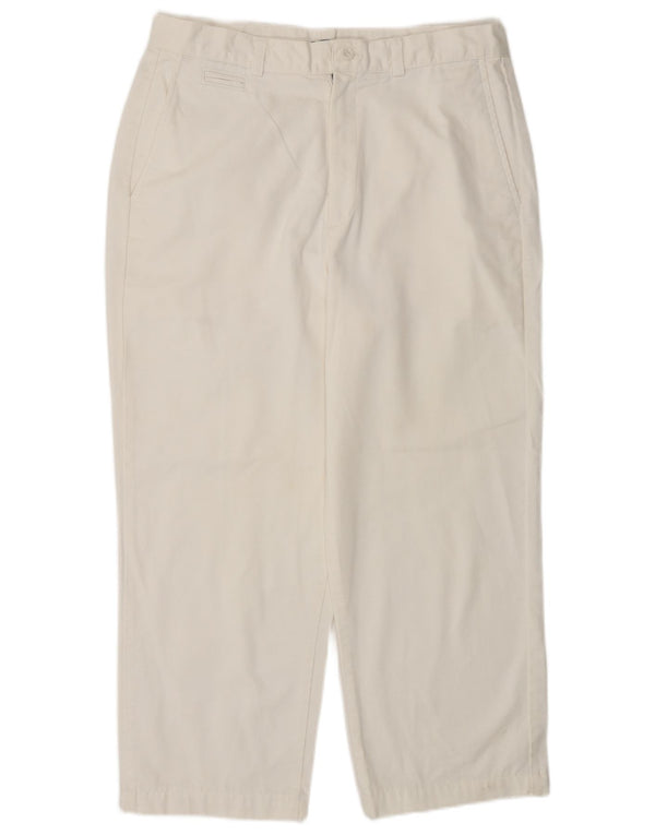 Dockers Женские капри свободного кроя США 12, большие W30 L23, белый хлопок