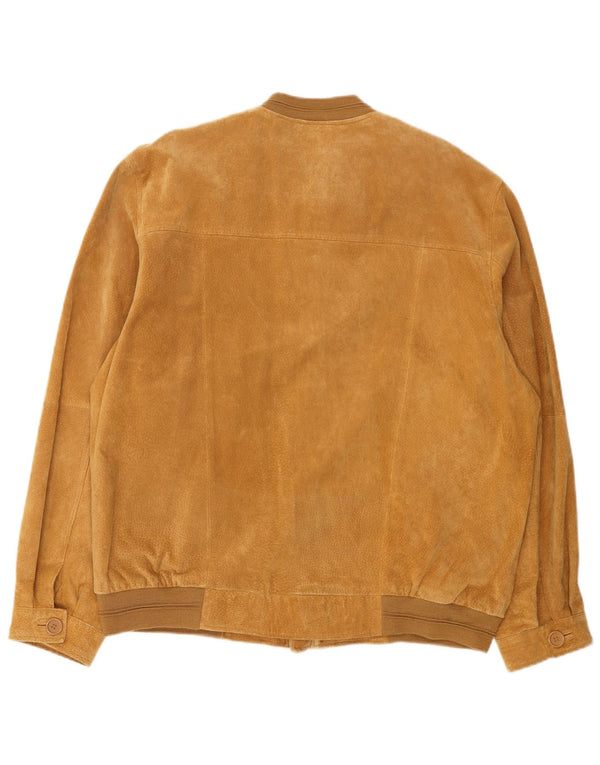 Мужская замшевая куртка-бомбер Torelli UK 44 2XL Коричневая кожаная