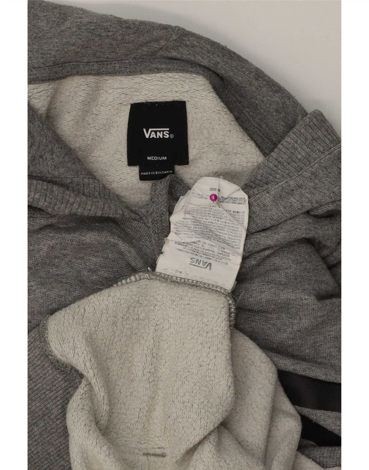 Мужской джемпер с капюшоном с рисунком Vans, хлопковый цвет среднего серого цвета