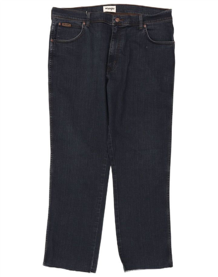 Мужские прямые джинсы Wrangler W38 L31 темно-синие