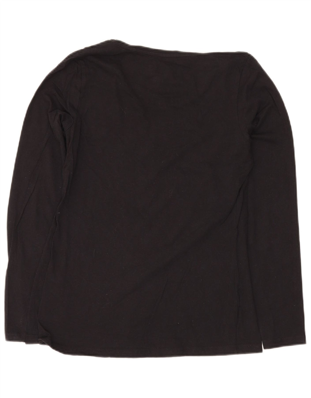 LOTTO Женский топ с длинным рукавом UK 10, маленький черный хлопок