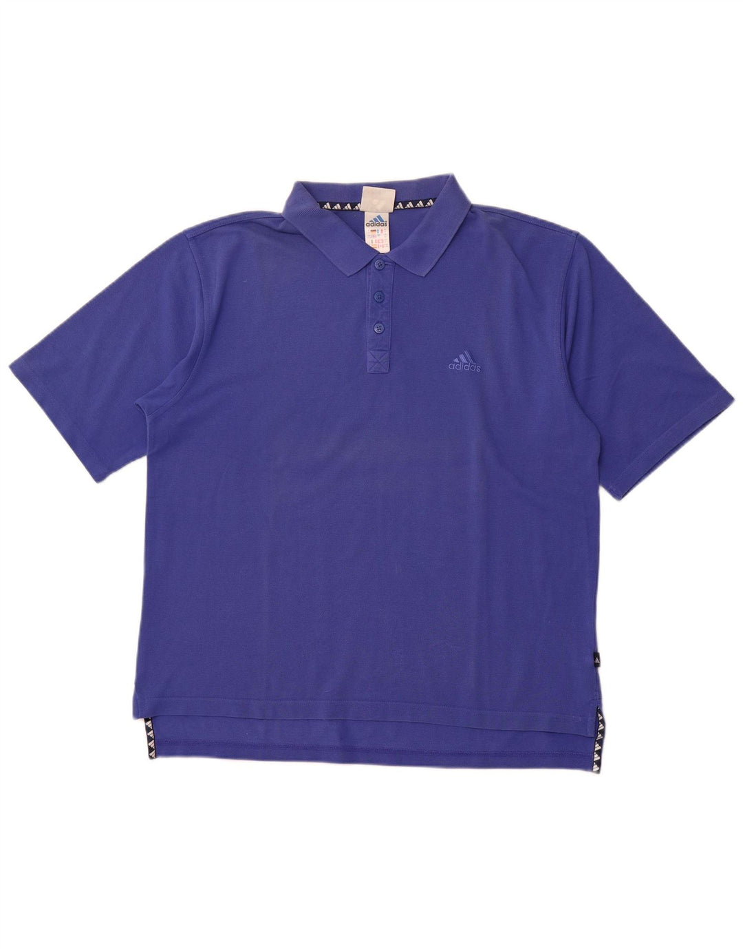 Мужская рубашка-поло ADIDAS UK 46/48 XL, синяя, хлопок