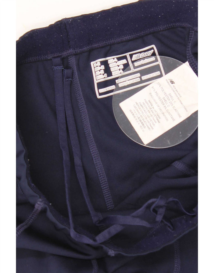 Женские леггинсы с рисунком New Balance UK 12, средний темно-синий полиэстер