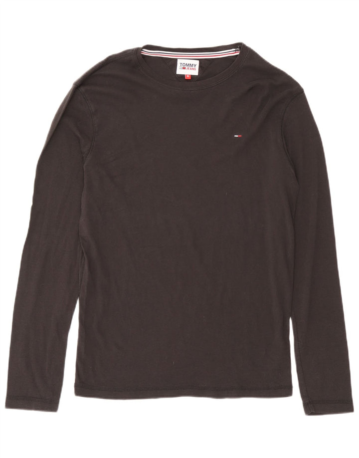 Мужской топ Tommy Hilfiger с длинным рукавом XL, серый хлопок