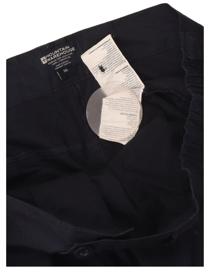 Женские прямые брюки карго Mountain Warehouse W36 L34 Темно-синие