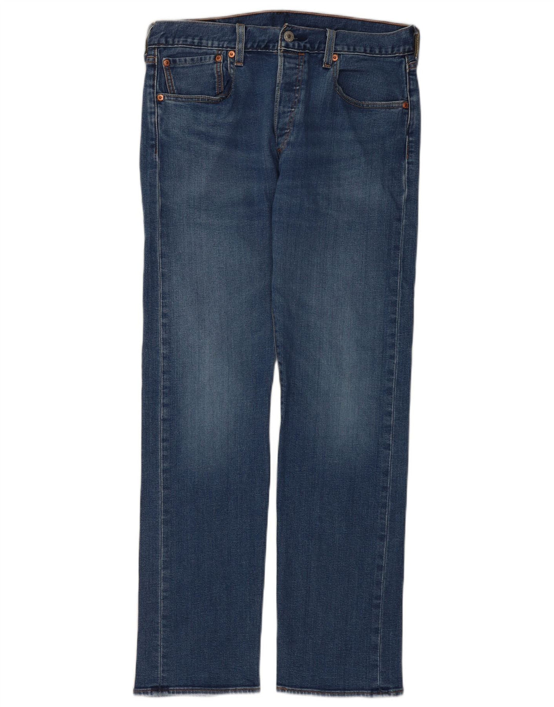 Мужские прямые джинсы Levi's 501 W32 L32 синие, хлопок