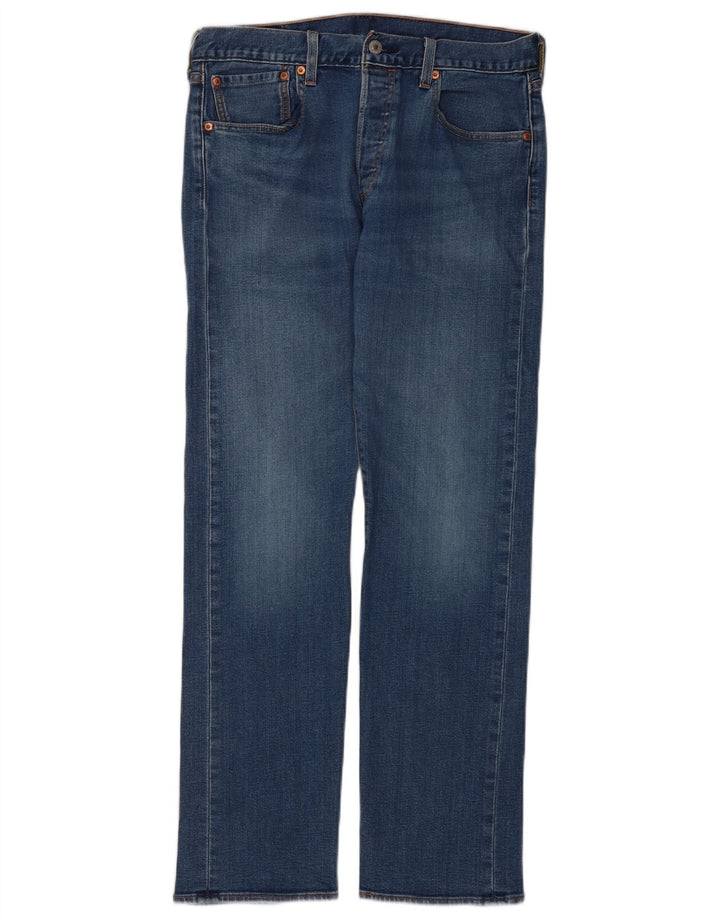 Мужские прямые джинсы Levi's 501 W32 L32 синие, хлопок