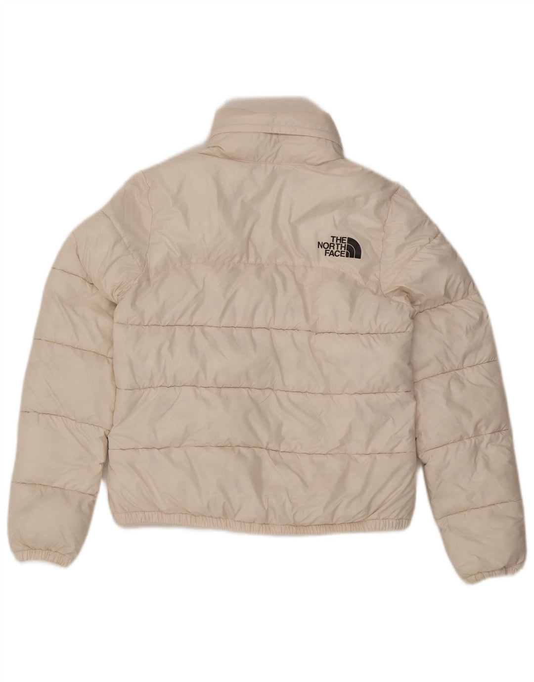 Женская стеганая куртка с капюшоном The North Face UK 10, маленький размер, белый полиэстер