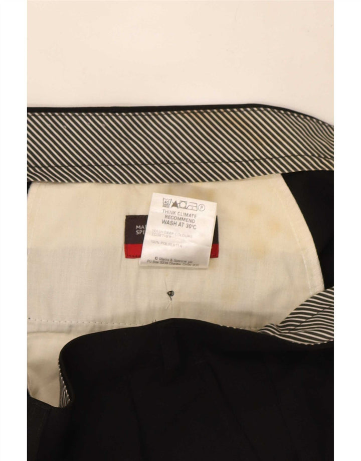 Мужские костюмные брюки Marks & Spencer W40 L33 черные из полиэстера