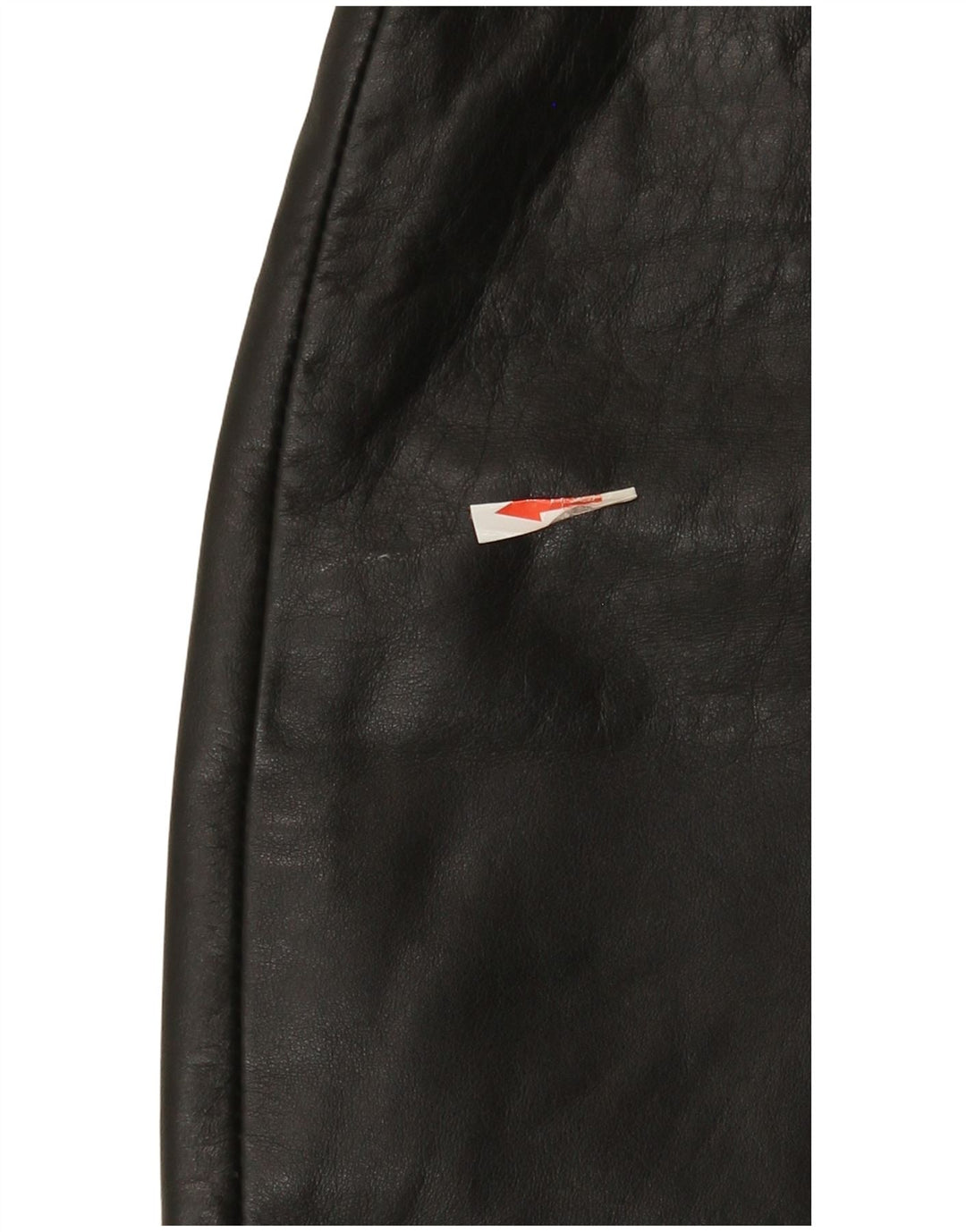 Винтажная женская мини-кожаная юбка IT 44 Medium W26 Черная кожа
