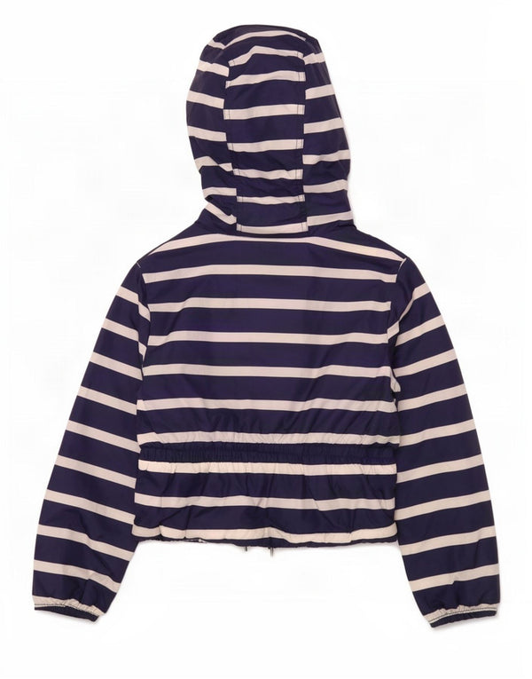 Двусторонняя куртка с капюшоном Tommy Hilfiger для девочек 6–7 лет, маленькая, темно-синяя
