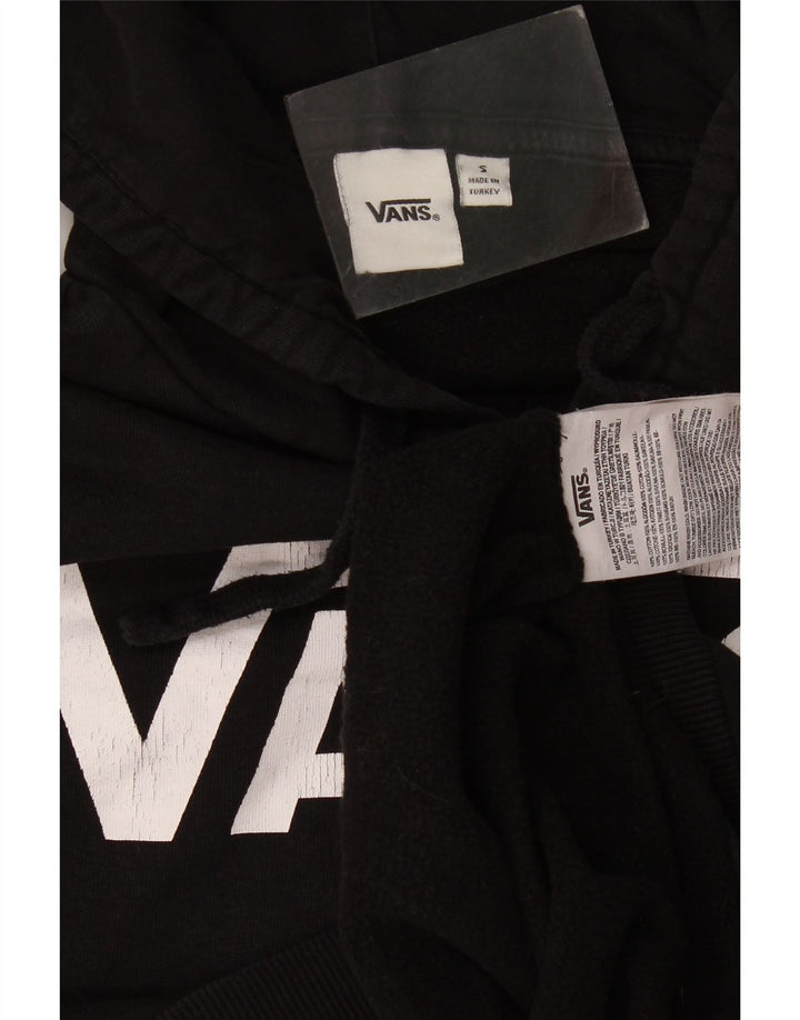 Мужской джемпер с капюшоном Vans, маленький черный, хлопковый