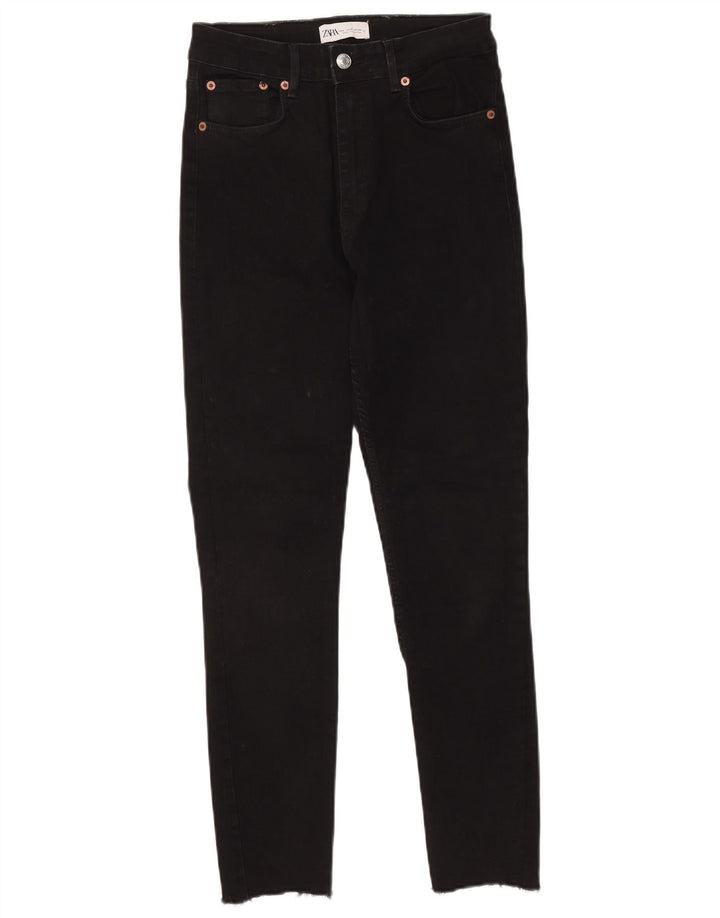 Женские джинсы скинни Zara Medium W28 L26, черные