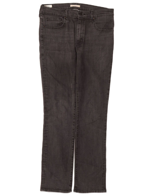 Женские прямые джинсы Levi's 724 с высокой посадкой W32 L30 Серые лиоцелл