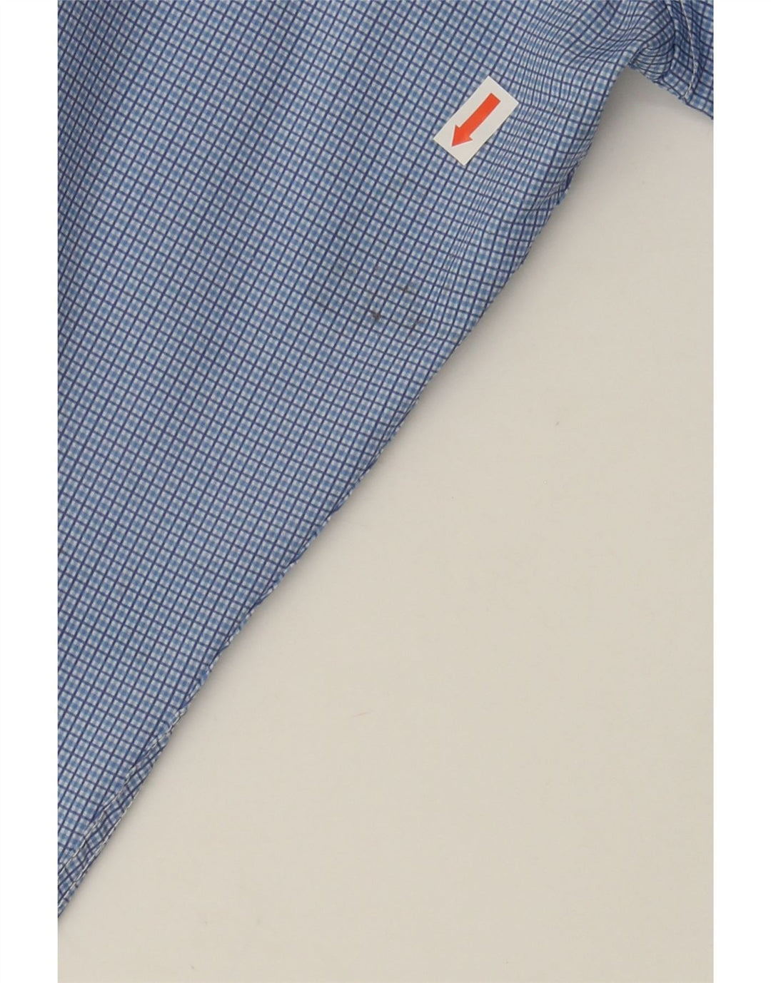 NAUTICA Mens Slim Fit Shirt Size 15 1/2 Medium Blue Check Polyester Vintage Nautica and Second-Hand Nautica from Messina Hembry 