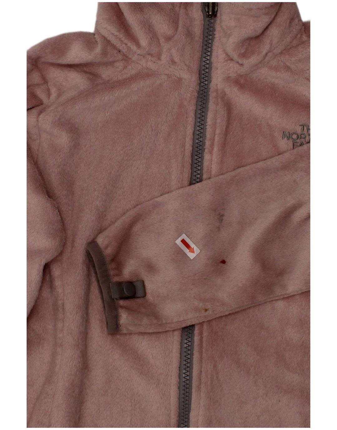 THE NORTH FACE Флисовая куртка для девочек 7-8 лет, маленькая розовая, полиэстер