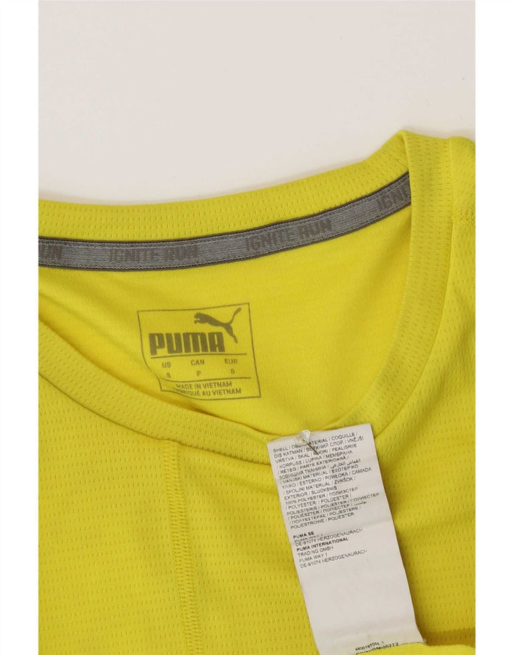 Мужская футболка Puma, маленький желтый полиэстер