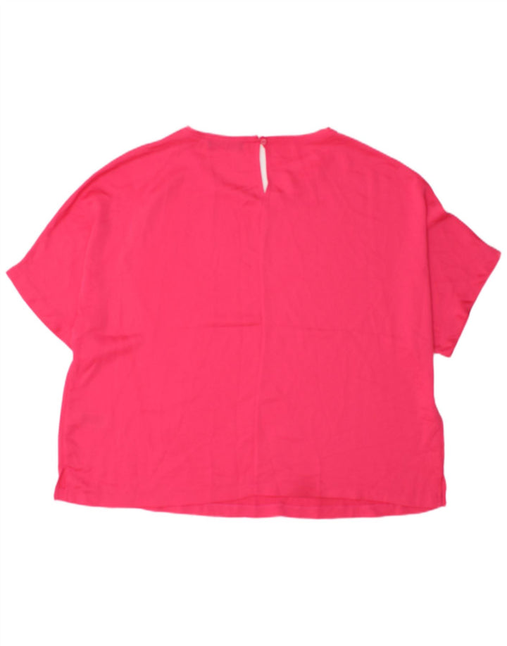 Женская блузка Marks & Spencer Top UK 20 2XL, розовый полиэстер