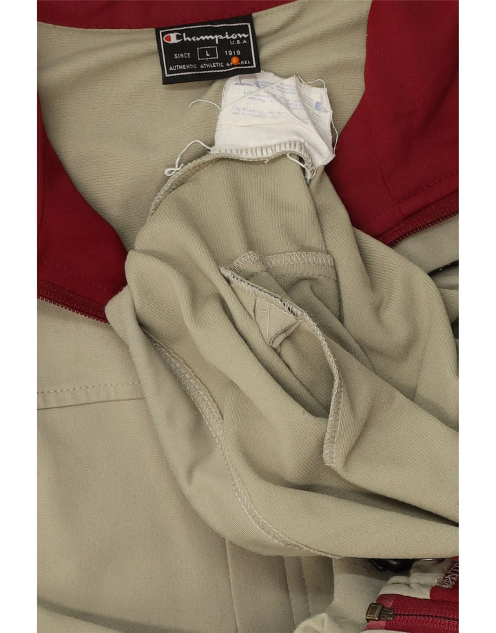 Мужской спортивный костюм CHAMPION, верхняя куртка, большой размер, цвет хаки, полиэстер