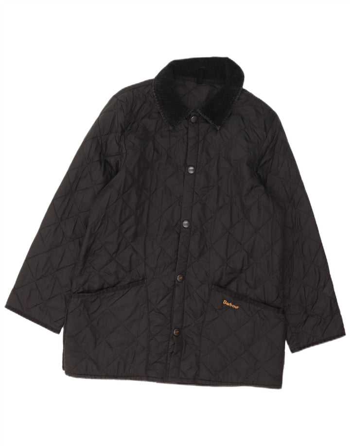 Женская стеганая куртка Barbour UK 18 XL черная из полиамида