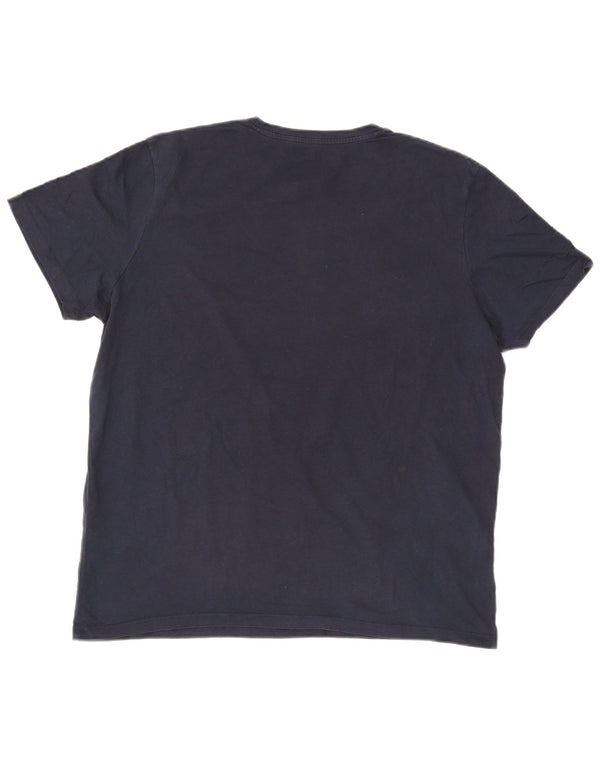 Мужская футболка Jack & Jones Top XL, темно-синий, хлопок