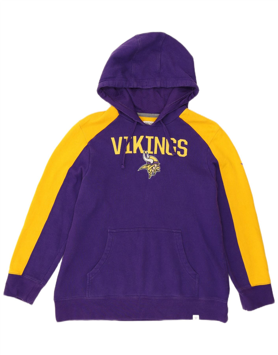 Джемпер с капюшоном NFL для мальчиков Vikings, 13–14 лет, большой фиолетовый с цветными блоками