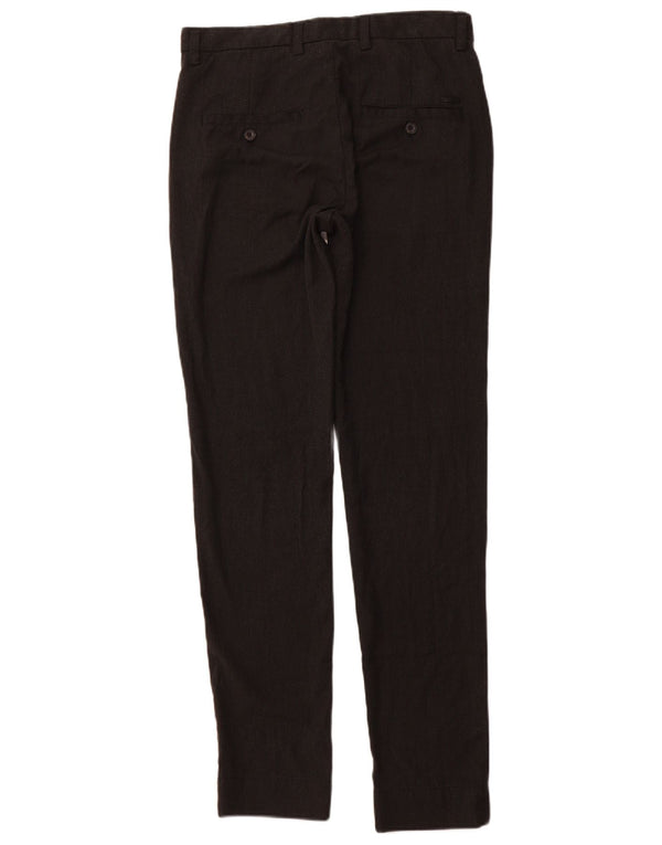 JACK & JONES Мужские брюки Marco Slim Suit W31 L34, черные в тонкую полоску