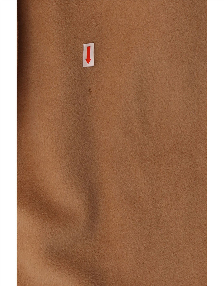 MARELLA Женское двубортное пальто UK 12 Medium Beige из натуральной шерсти Classic