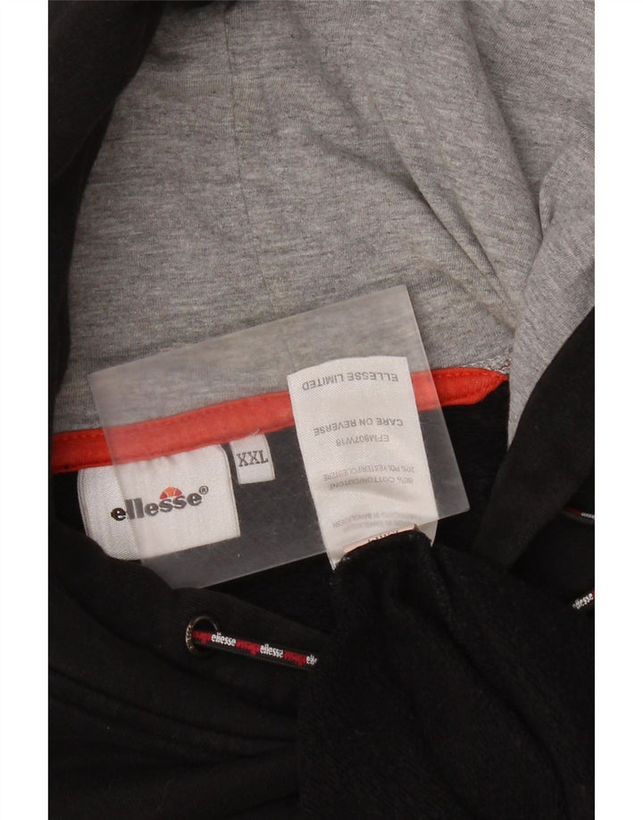 Мужской джемпер с капюшоном Ellesse 2XL, черный хлопок