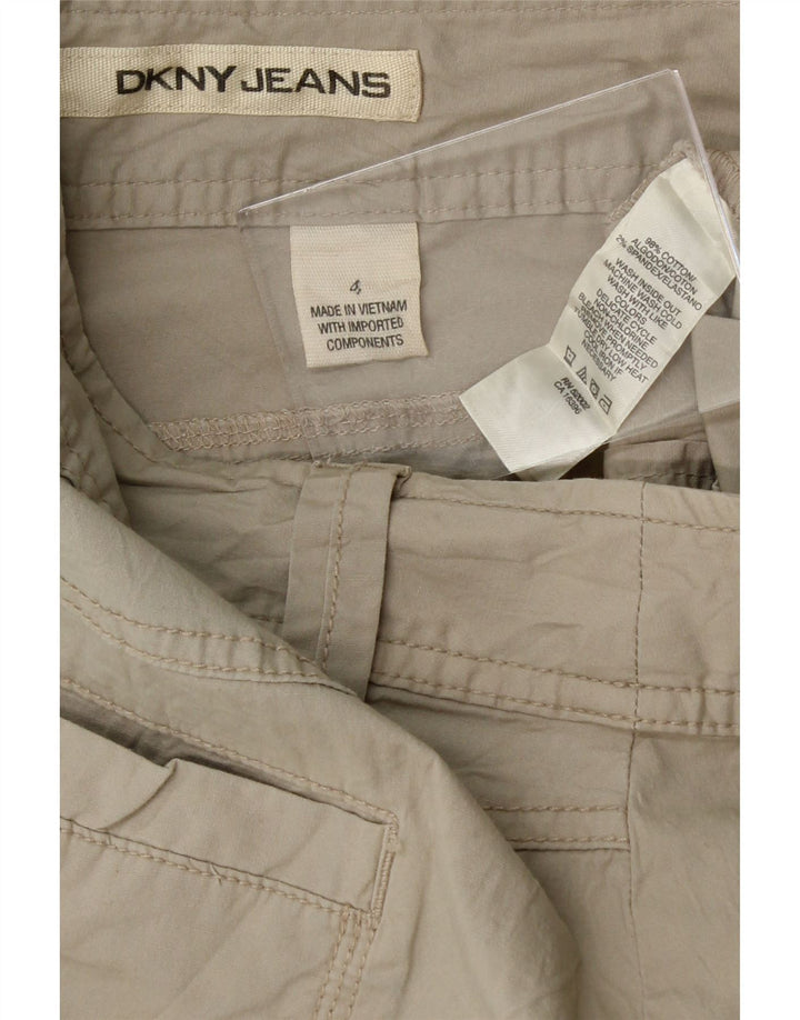 DKNY Womens Chino Shorts US 4 Small W27  Grey Cotton Vintage Dkny and Second-Hand Dkny from Messina Hembry 