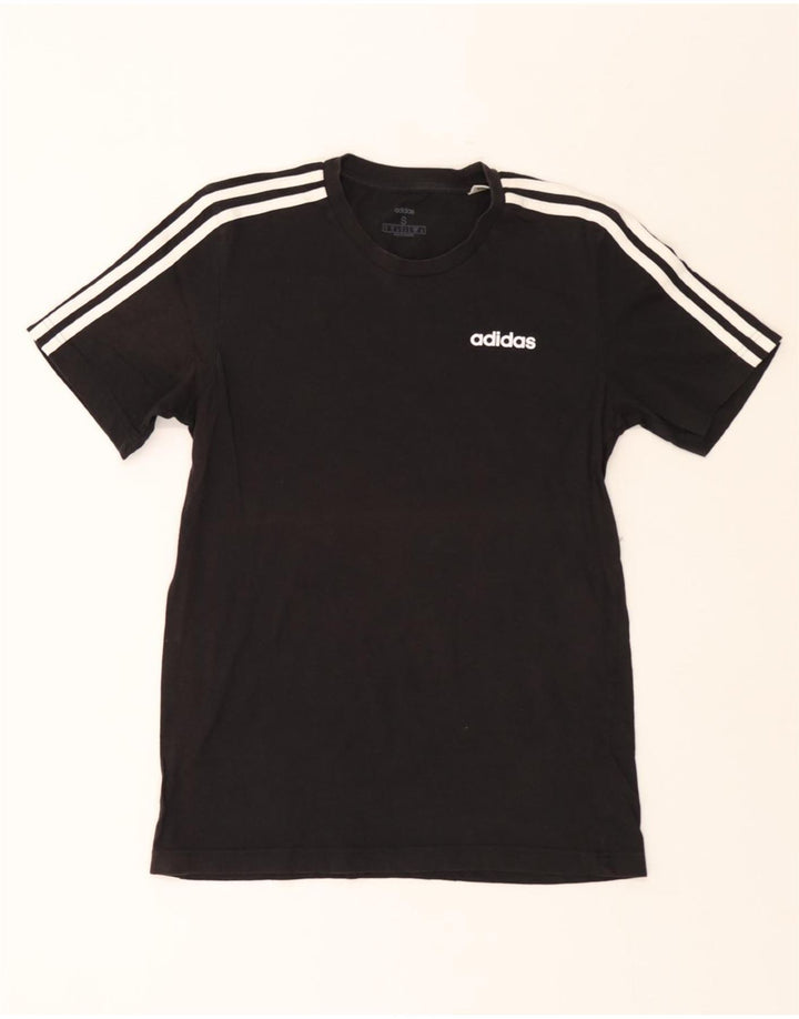 ADIDAS Mens T-Shirt Top Small Black Cotton Vintage Adidas and Second-Hand Adidas from Messina Hembry 