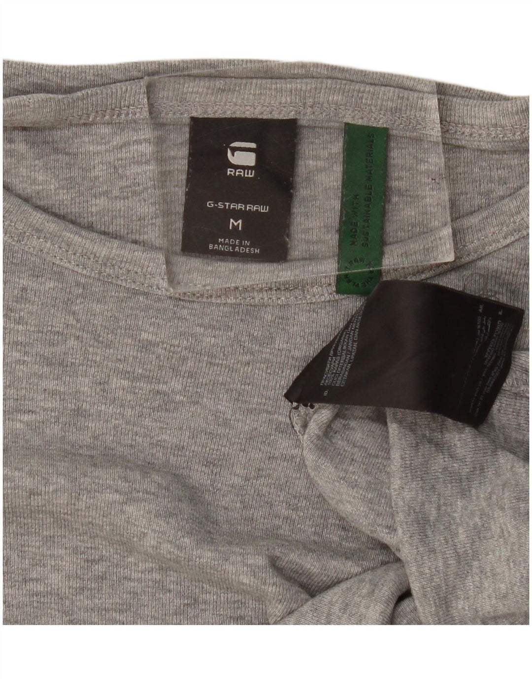 Мужская футболка G-Star из хлопка среднего серого цвета с крапинками