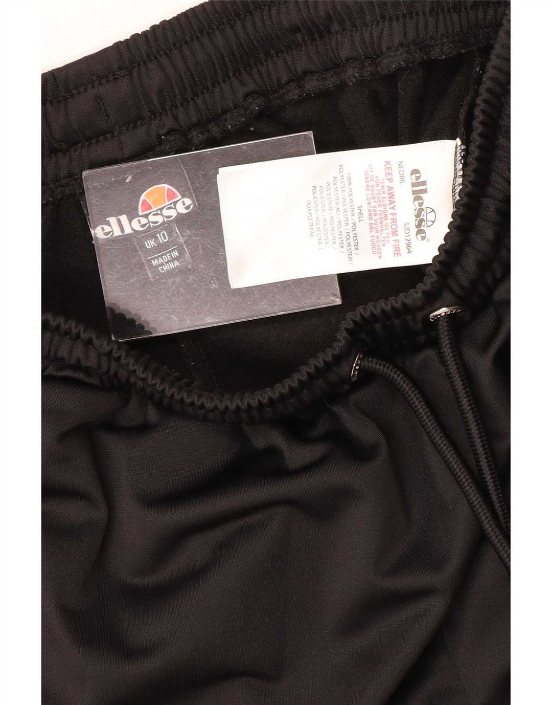 Женские спортивные шорты Ellesse UK 10, маленькие черные из полиэстера