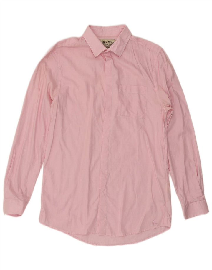 Мужская рубашка Jack Wills, маленькая розовая, хлопок с узором "гусиные лапки"