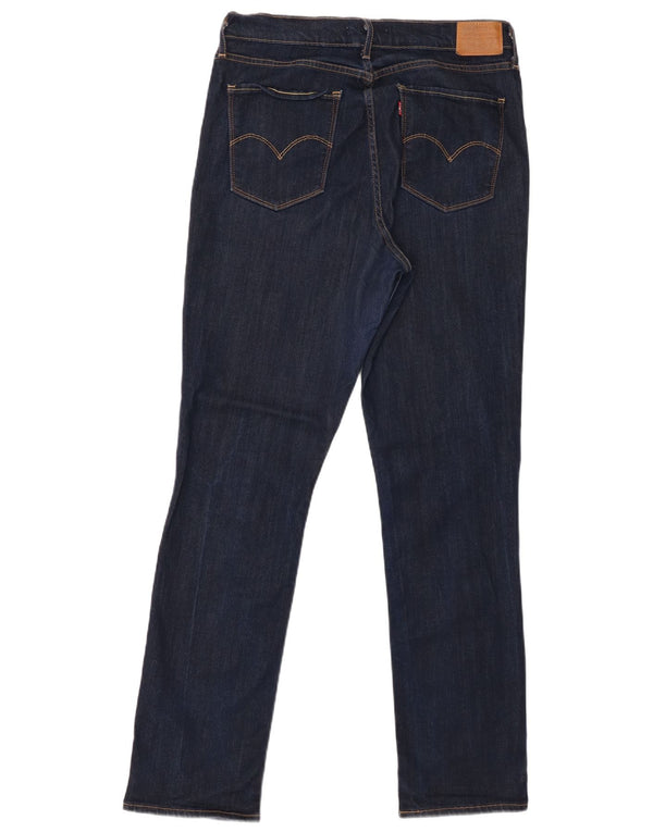 Женские прямые джинсы Levi's 724 с высокой посадкой W32 L32 синие из лиоцелла