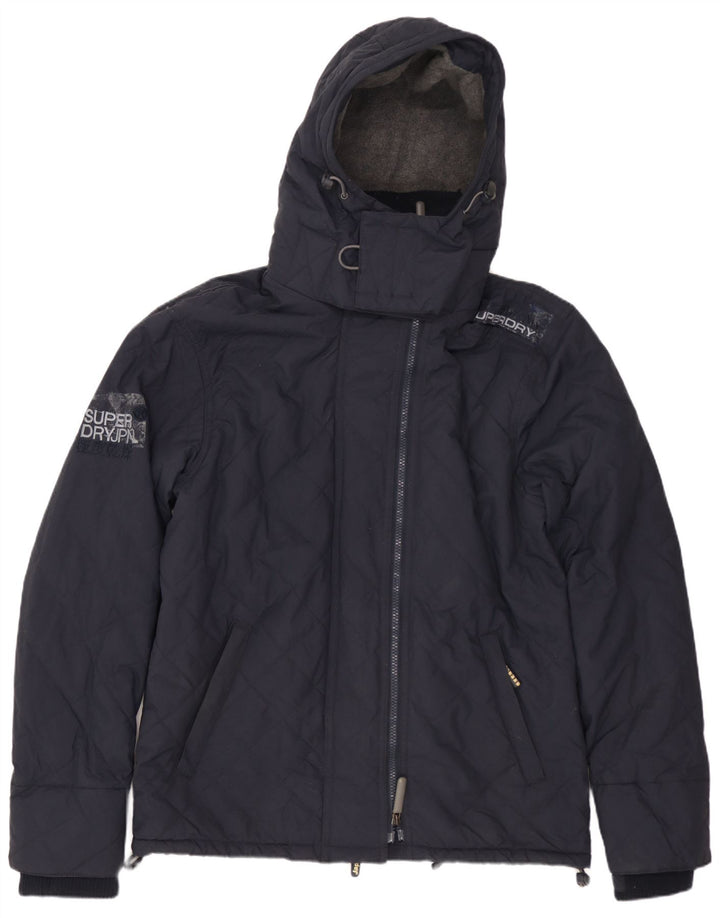 SUPERDRY Женская ветровка с графическим рисунком UK 14 Средний Темно-Синий